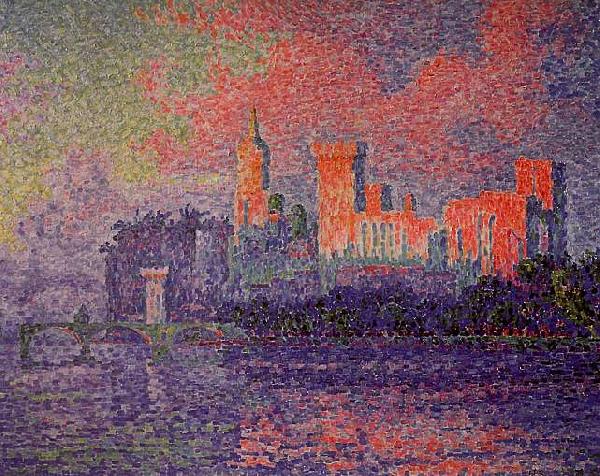 Paul Signac The Papal Palace, Avignon oil painting picture